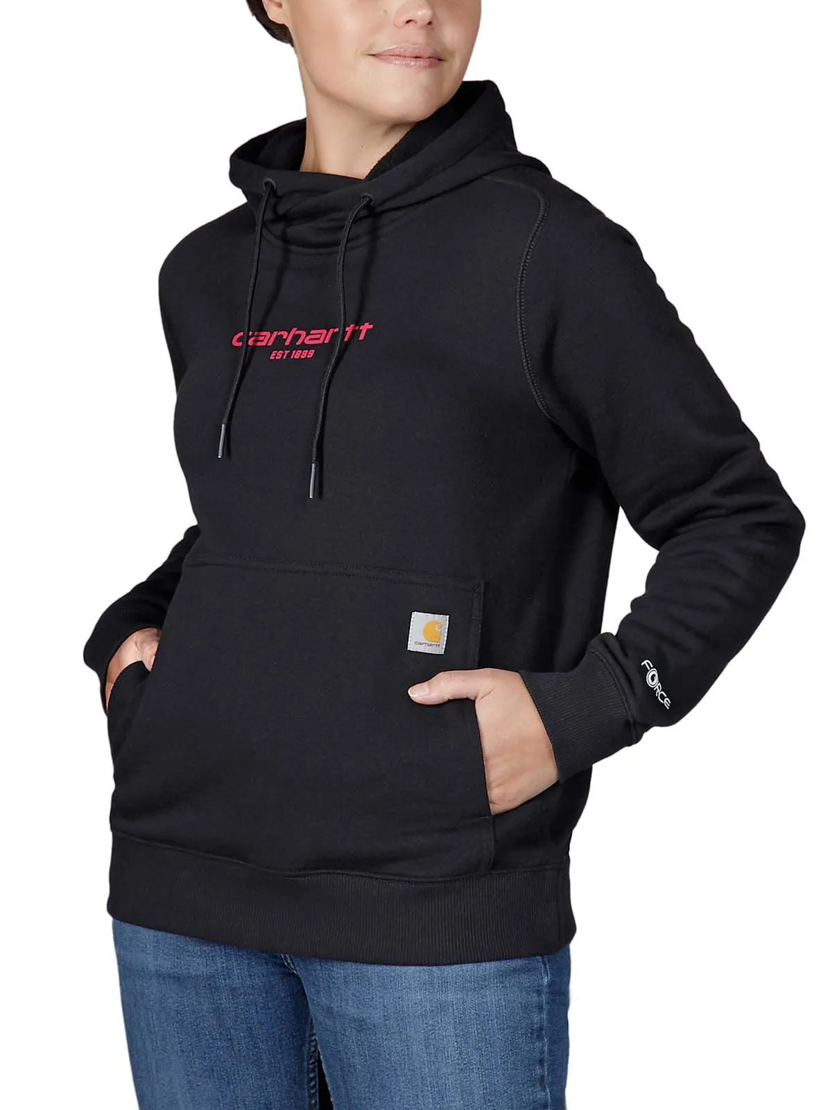 105573 Women's Hoodie Force Graphic Logo - Carhartt