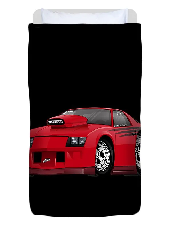 3rd Generation Camaro Drag Car - Duvet Cover