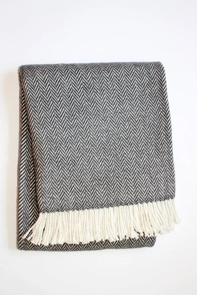 A Soft Idea Plush Herringbone Throw Blanket - Multiple Colors!