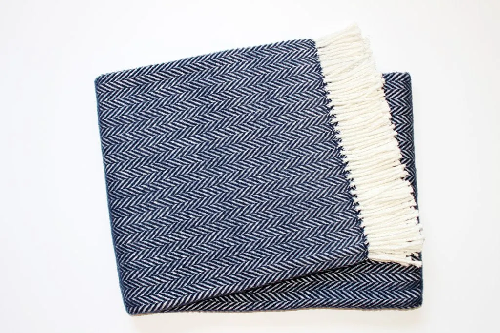 A Soft Idea Plush Herringbone Throw Blanket - Multiple Colors!