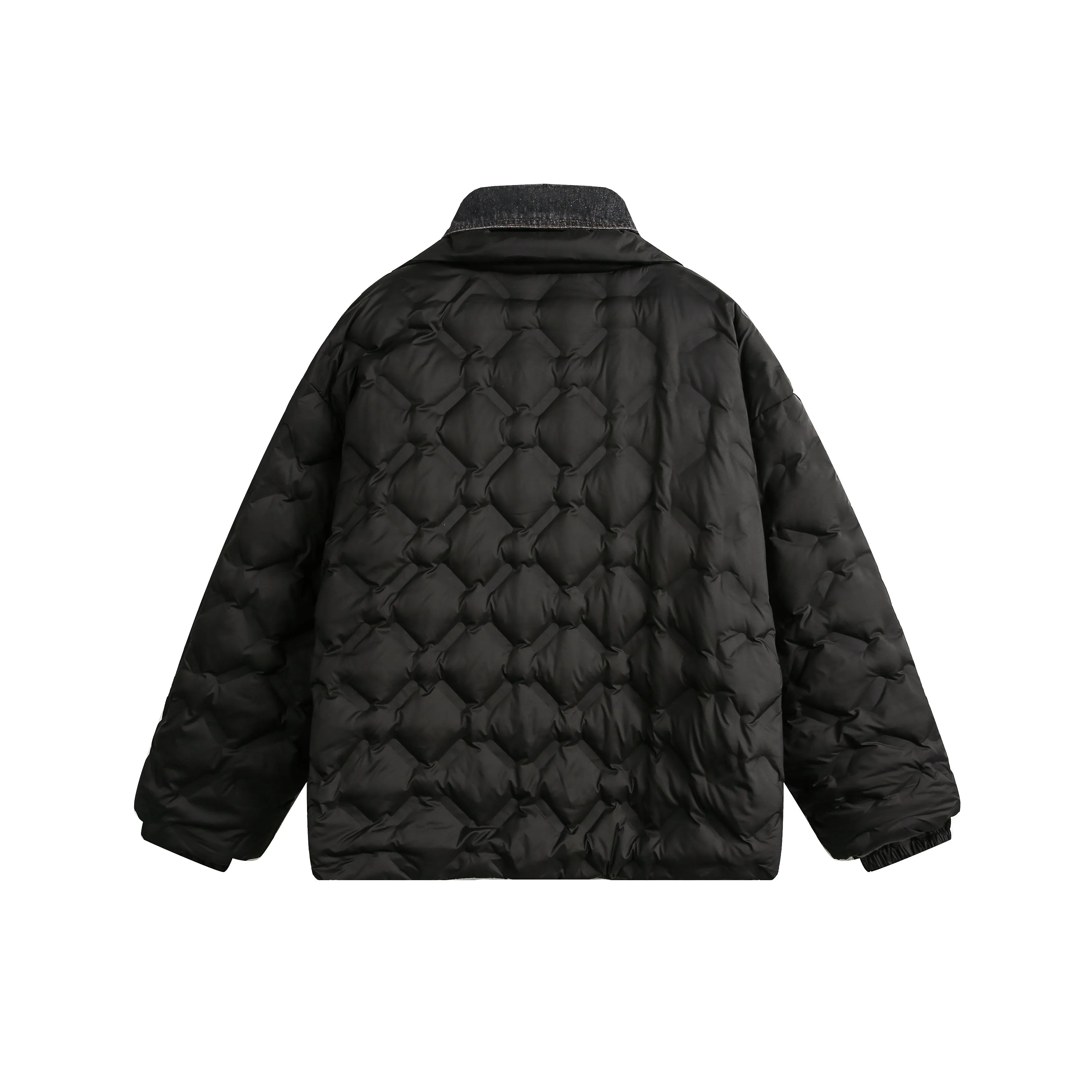 Alpine Guard | Black Layered Puffer Jacket