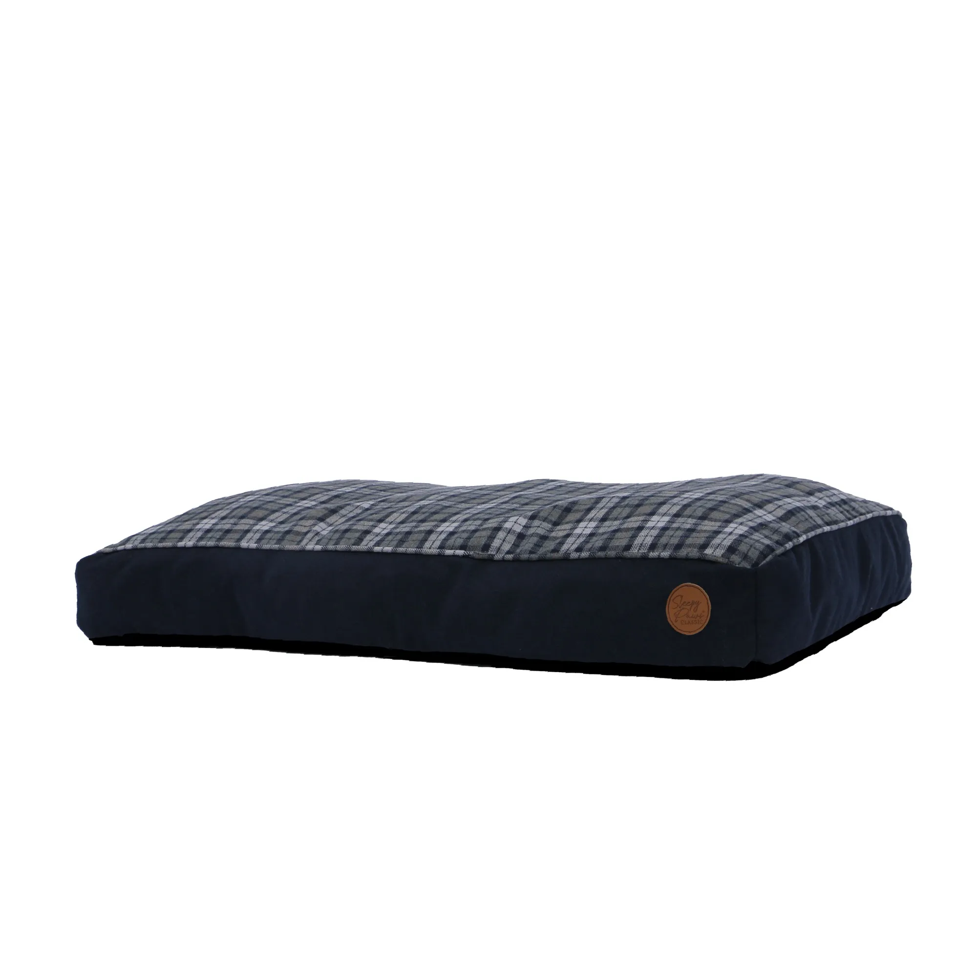 Ancol Blue and Grey Tartan Mattress - 75 x 60cm