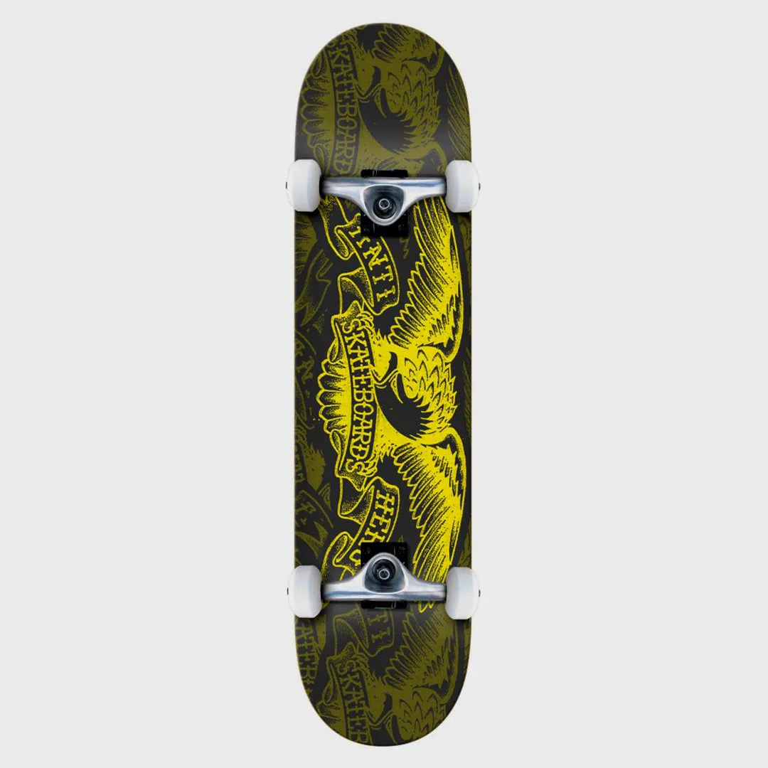 Anti Hero Skateboards - 8.0 Repeater Eagle Complete Skateboard - Black / Yellow