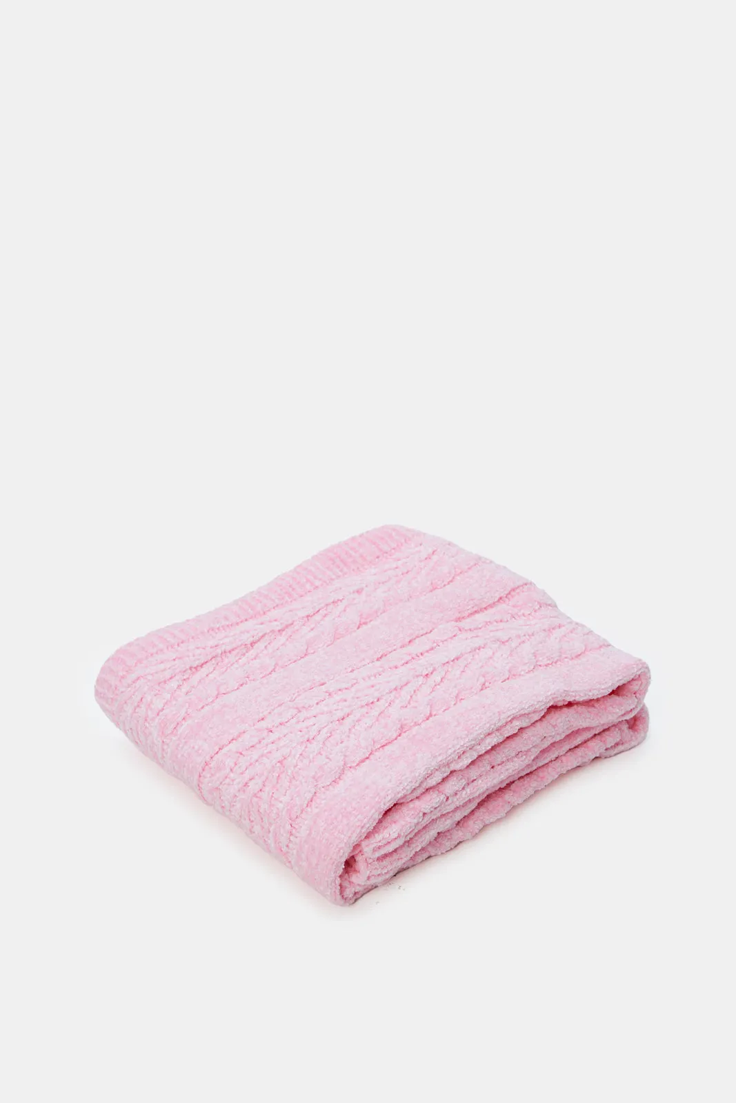 Baby Pink Chenille Blanket