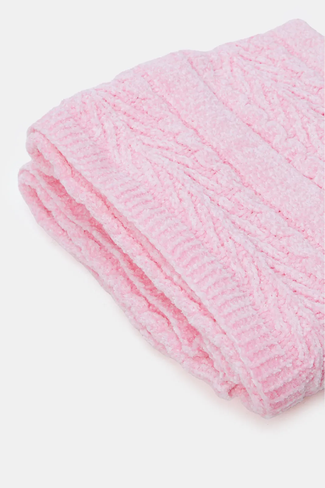 Baby Pink Chenille Blanket