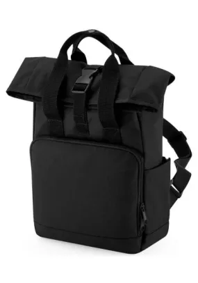 BagBase Recycled Mini Twin Handle Roll-Top Backpack