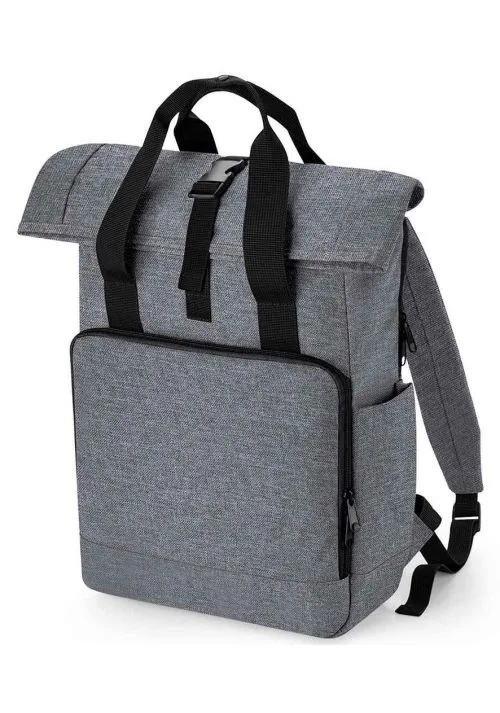 BagBase Recycled Twin Handle Roll-Top Laptop Backpack