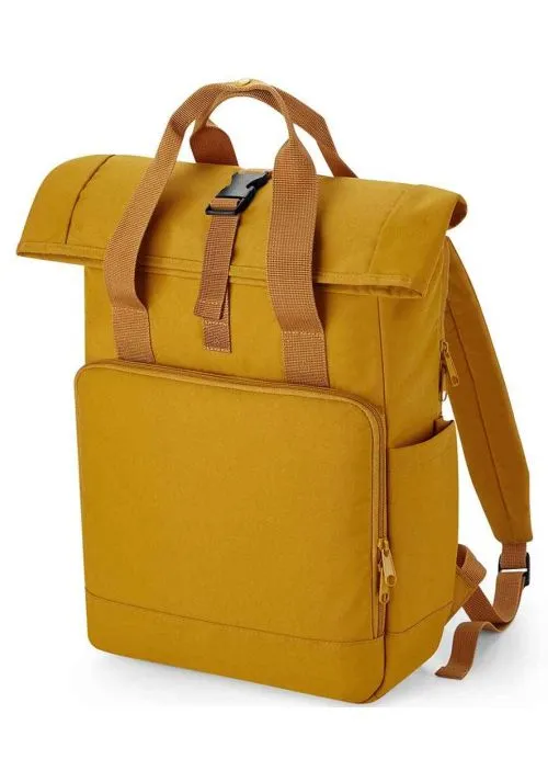 BagBase Recycled Twin Handle Roll-Top Laptop Backpack