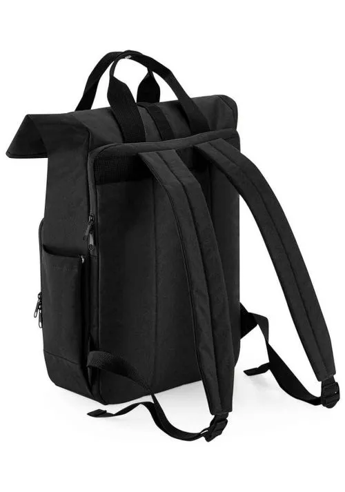 BagBase Recycled Twin Handle Roll-Top Laptop Backpack