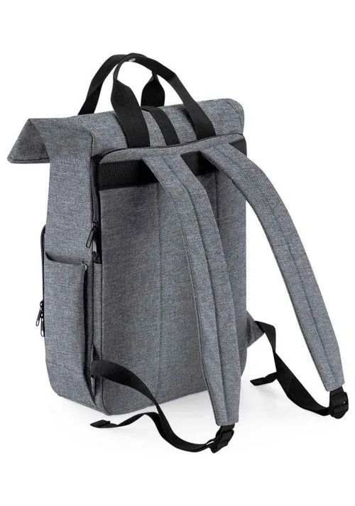 BagBase Recycled Twin Handle Roll-Top Laptop Backpack