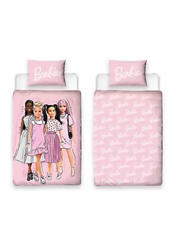 Barbie Figures Single Panel Duvet Cover Set | Kaleidoscope