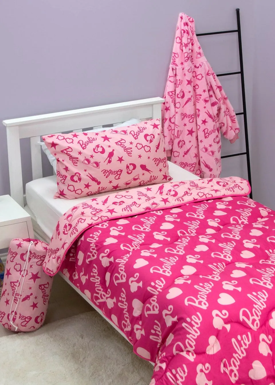 Barbie Washable Coverless Filled Quilt Reversible Duvet 10.5 Tog