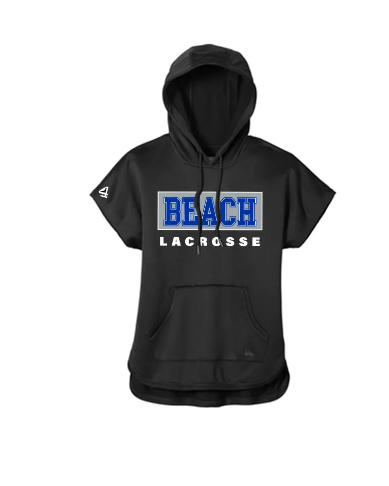 BEACH LACROSSE Short Sleeve Triblend Women's Hoodie