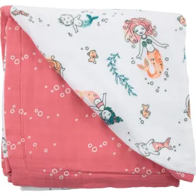 Bebe Au Lait Snuggle Blanket, Mermaid + Bubbles