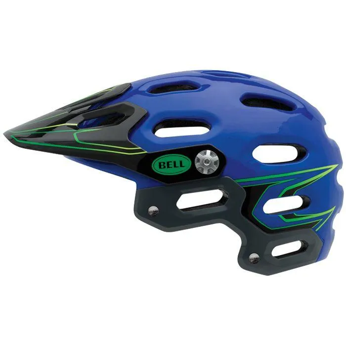 Bell Super MTB Helmet - Blue-Green Moto