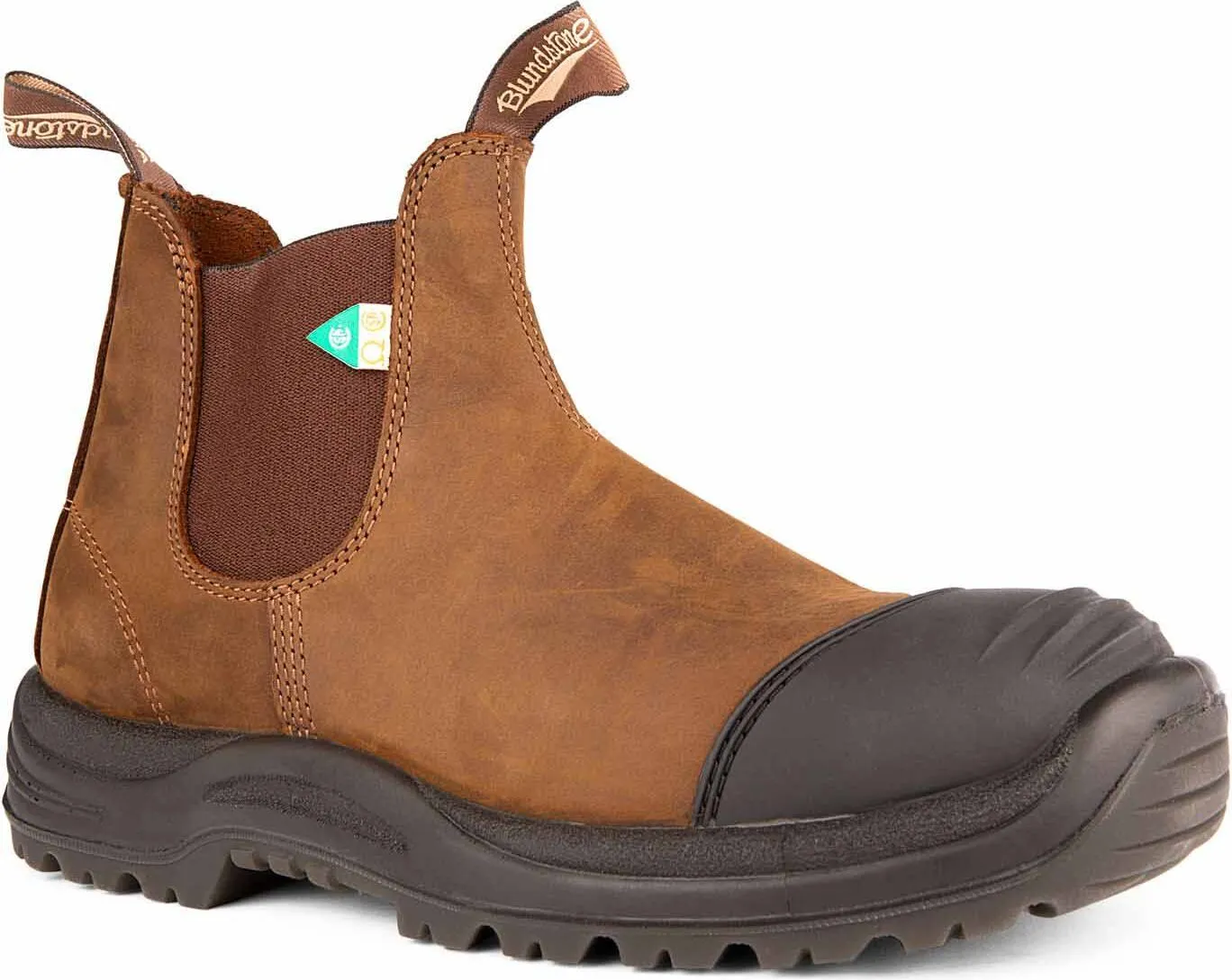 Blundstone Blundstone 169 - Work & Safety Boot Rubber Toe Cap Saddle Brown