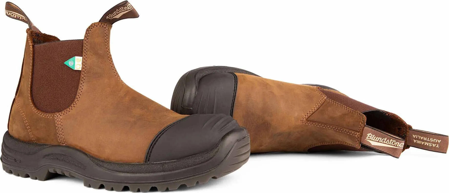 Blundstone Blundstone 169 - Work & Safety Boot Rubber Toe Cap Saddle Brown