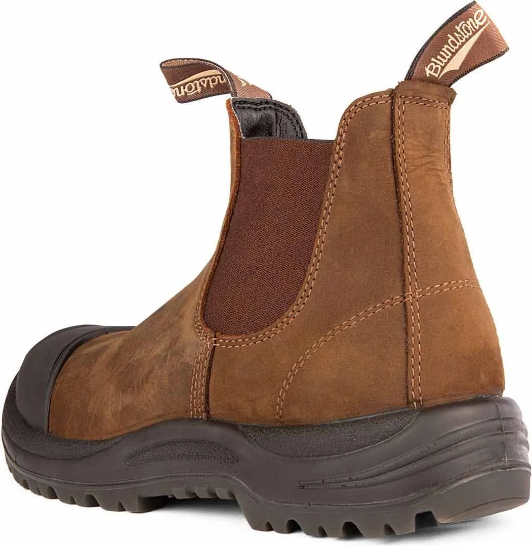 Blundstone Blundstone 169 - Work & Safety Boot Rubber Toe Cap Saddle Brown