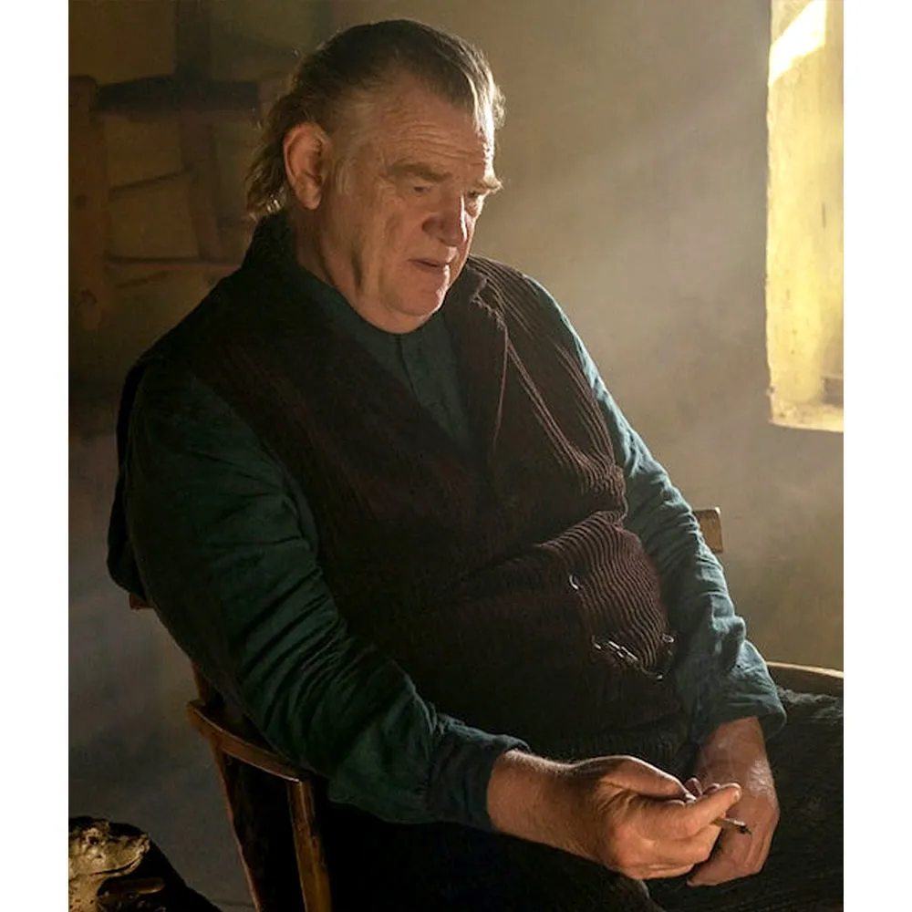 Brendan Gleeson The Banshees of Inisherin Corduroy Brown Vest