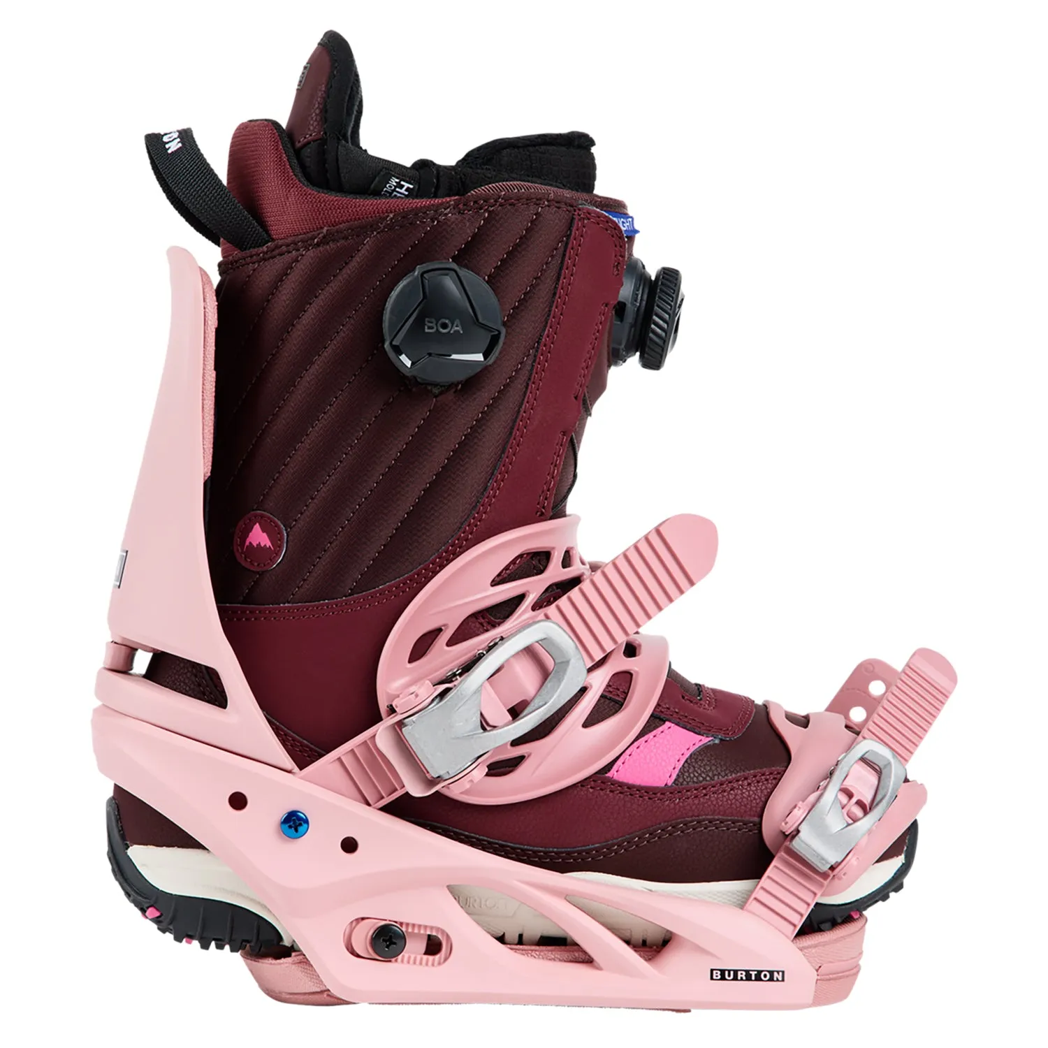 Burton Lexa Womens  Re:Flex Snowboard Bindings Powder Blush 2024