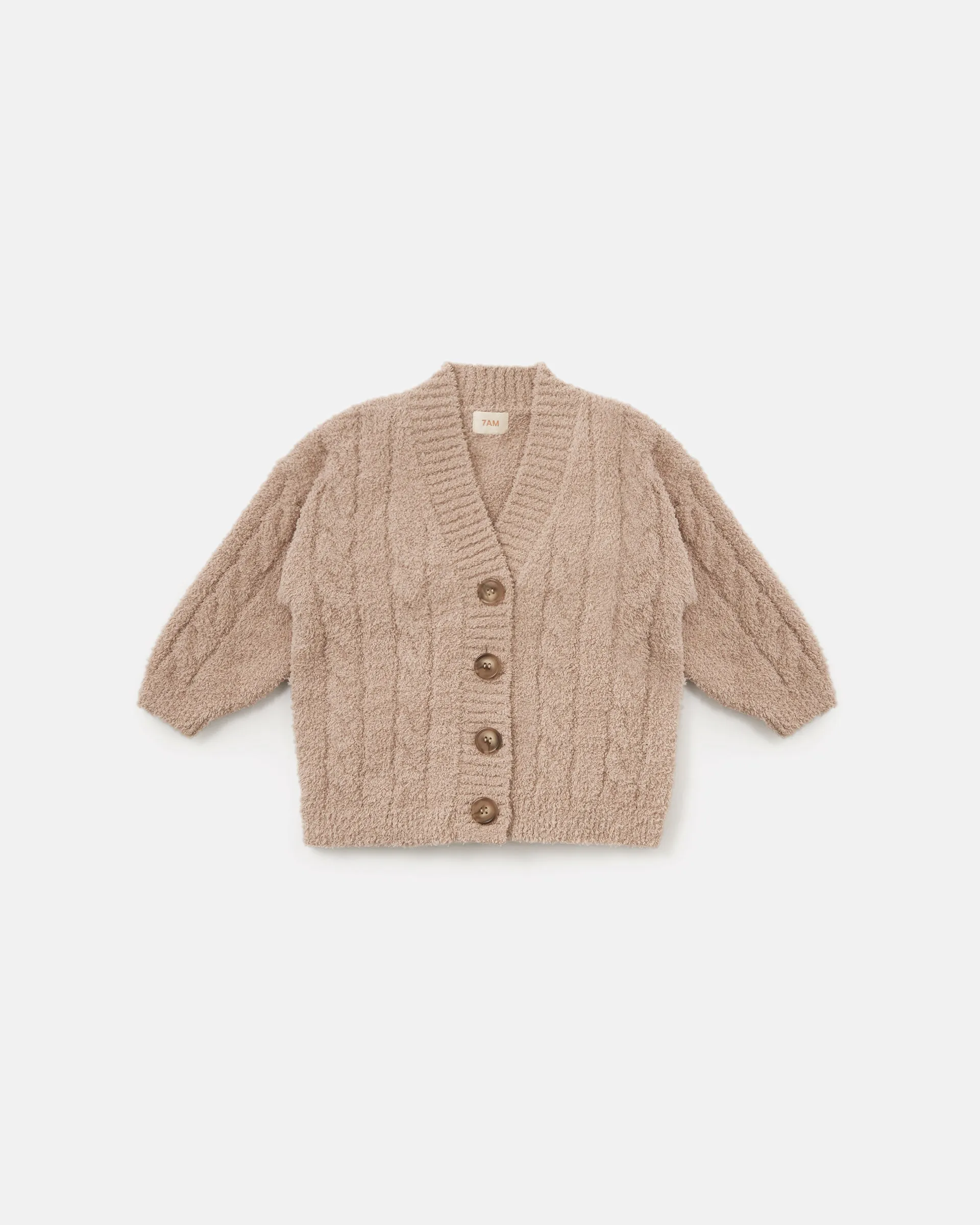 Cable Cardigan - Fuzzy