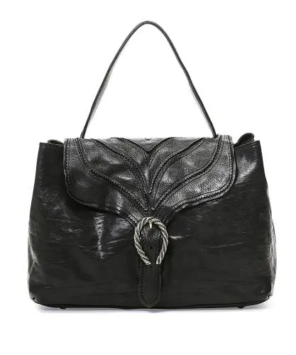 Campomaggi Black Large Ornate Leather Crossbody Bag | Jules B