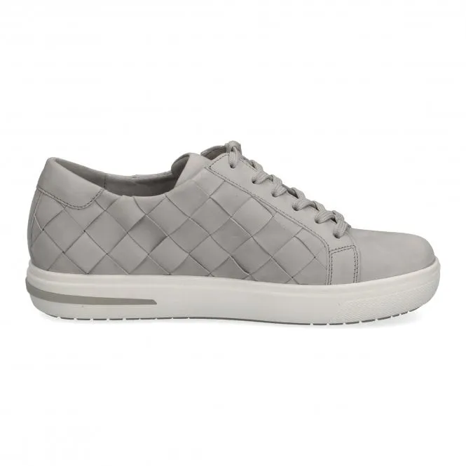 Caprice  Womens 9-23755-28 217 Light Grey Nubuck Trainers