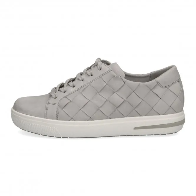 Caprice  Womens 9-23755-28 217 Light Grey Nubuck Trainers