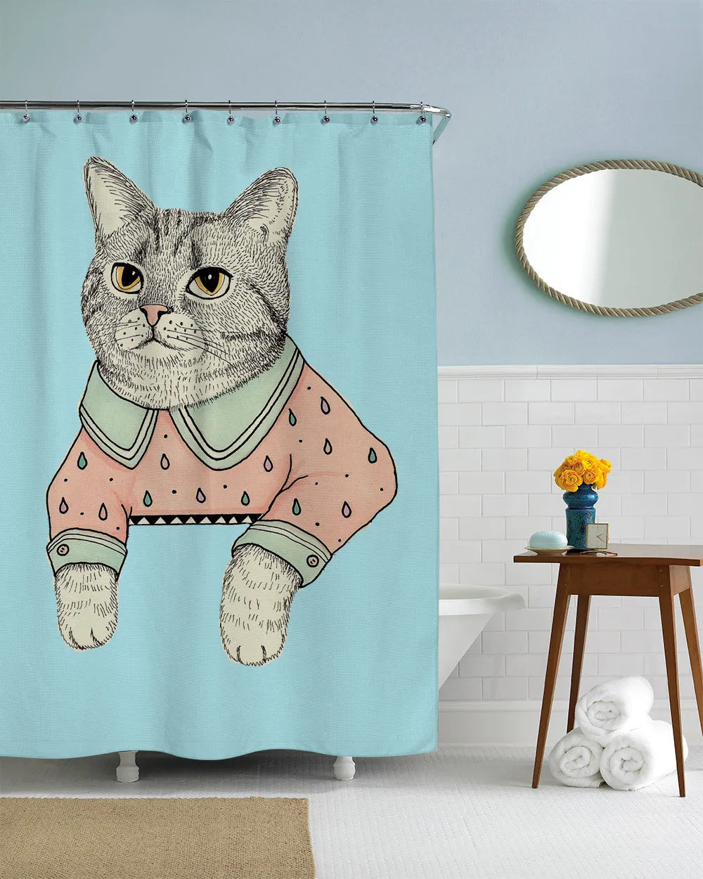 Cat Lady Shower Curtain