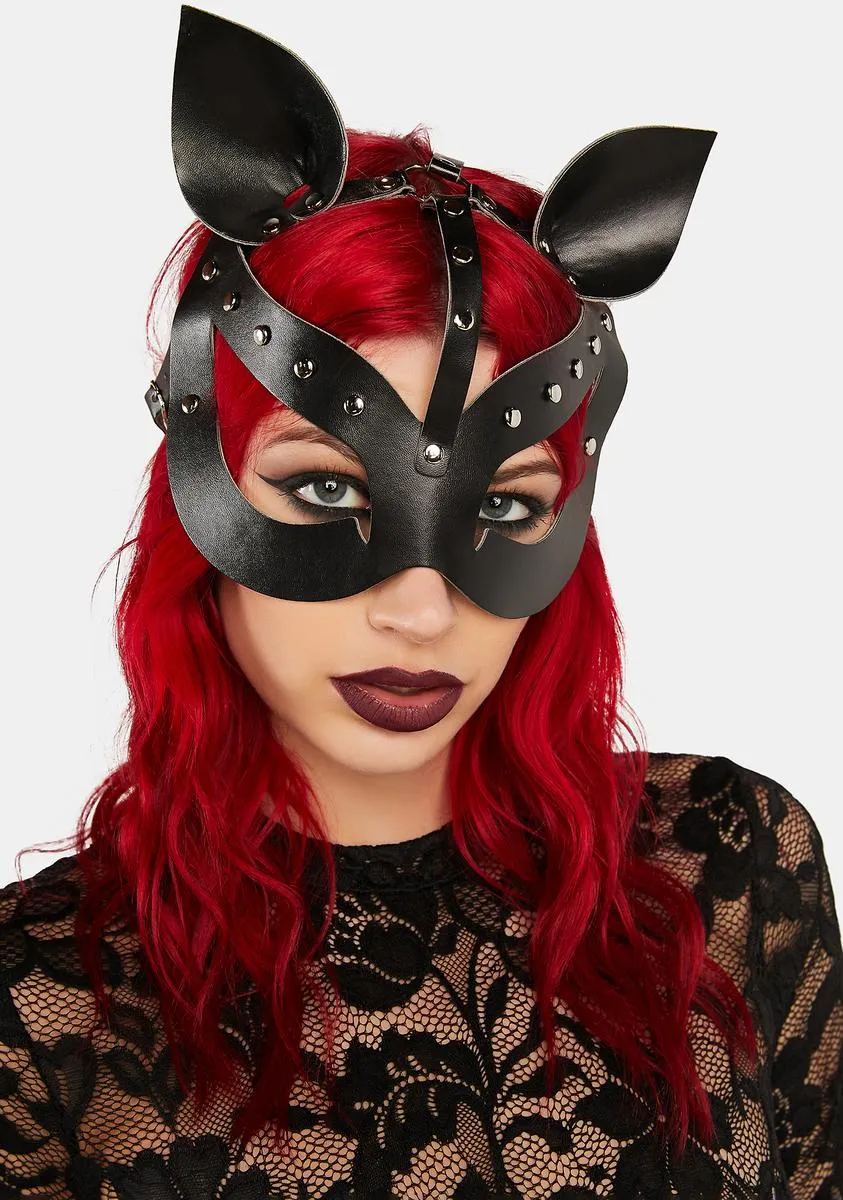 Catty On Camera Vegan Leather Mask-