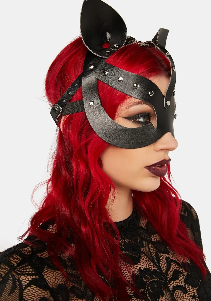 Catty On Camera Vegan Leather Mask-