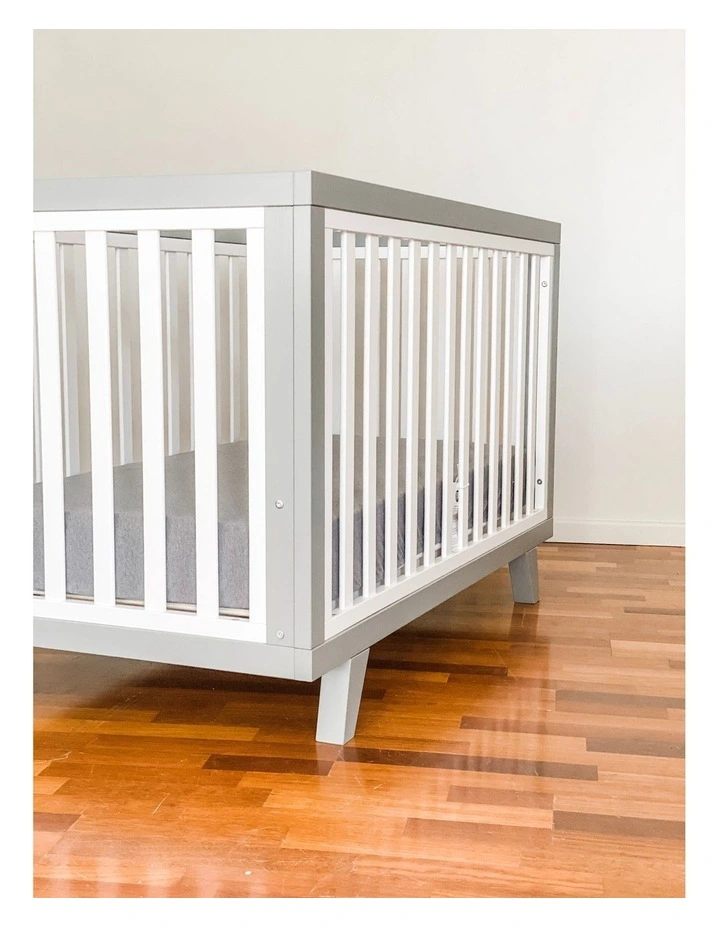 Chelsea Cot in Grey & Rest Innerspring Mattress