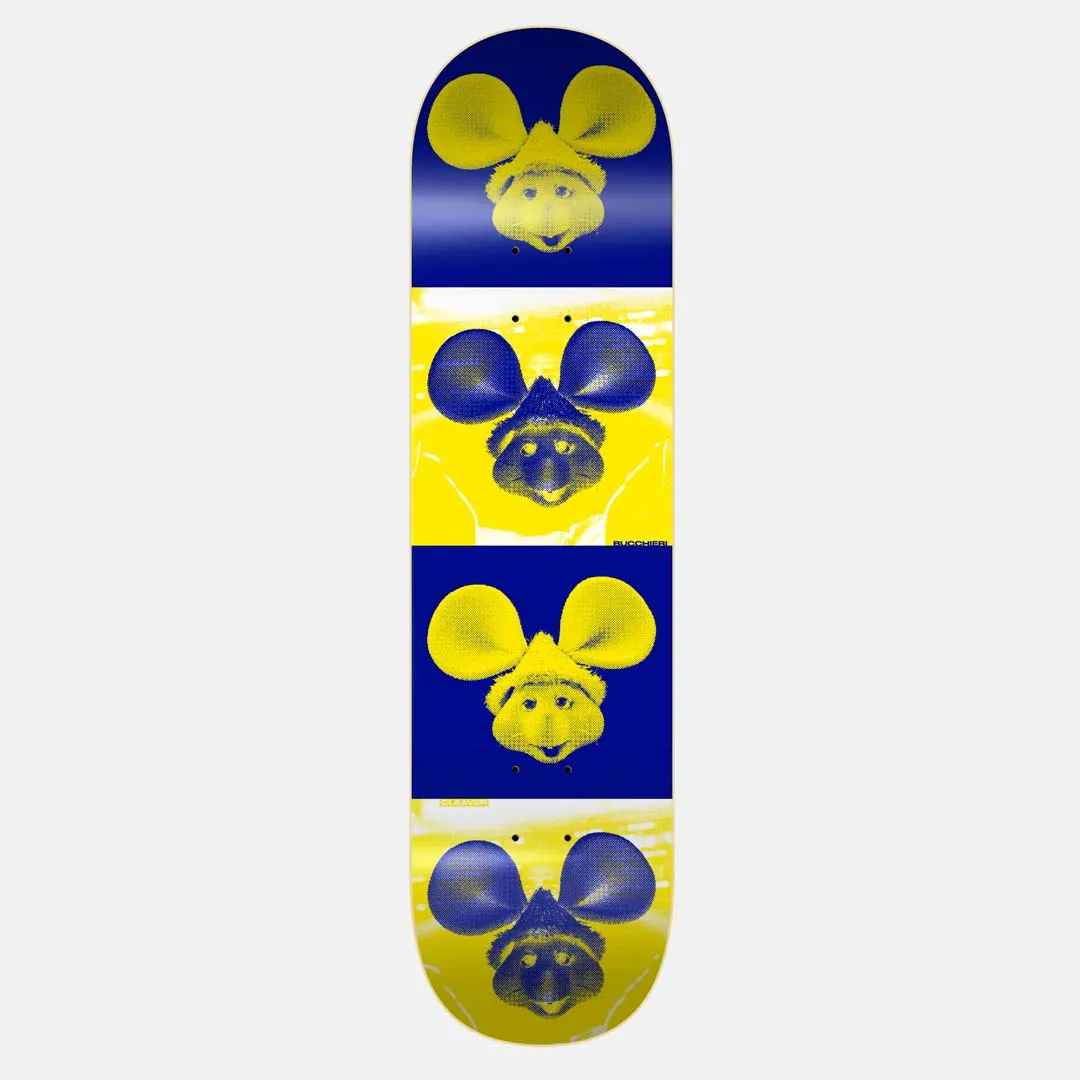 Cleaver Skateboards - 8.5 Bucchieri Topo Skateboard Deck - Yellow