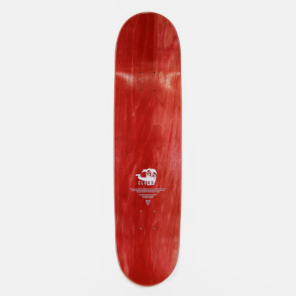 Clown Skateboards - 8.0 (Medium Concave) Foundation Skateboard Deck