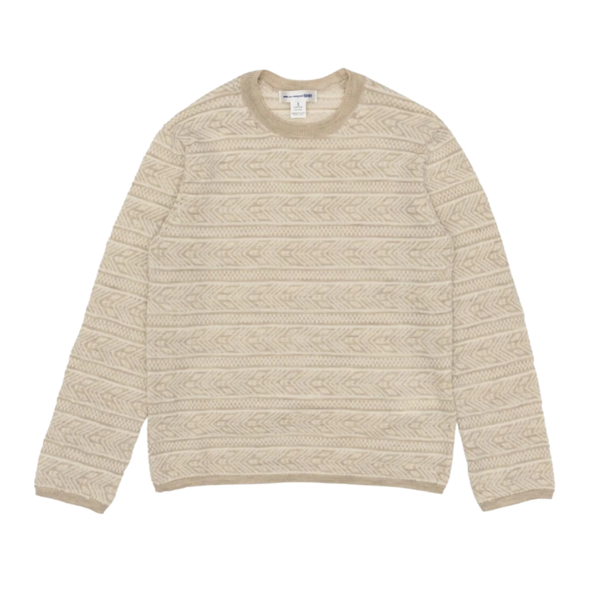 COMME des GARONS SHIRT Knit Sweater - Beige