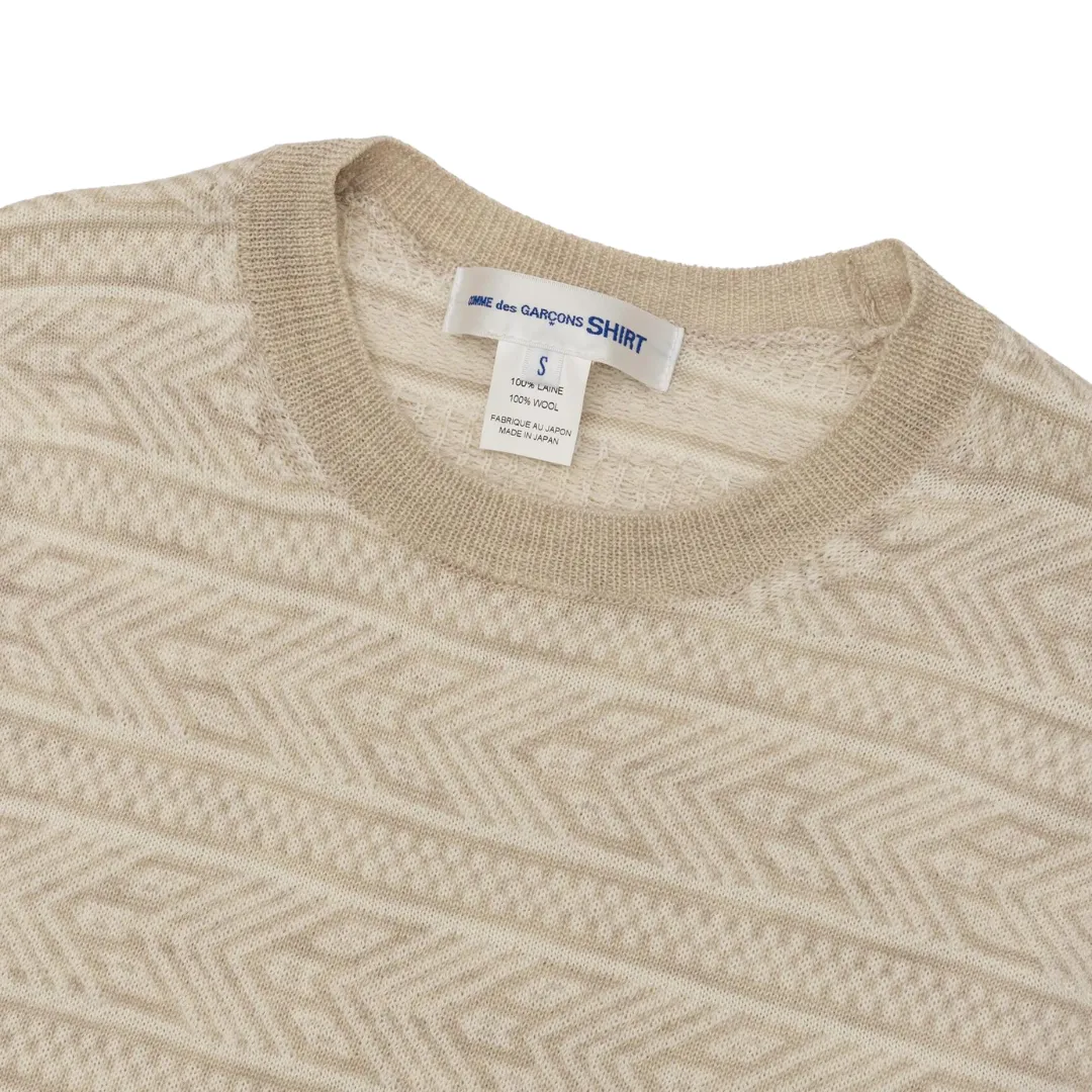 COMME des GARONS SHIRT Knit Sweater - Beige