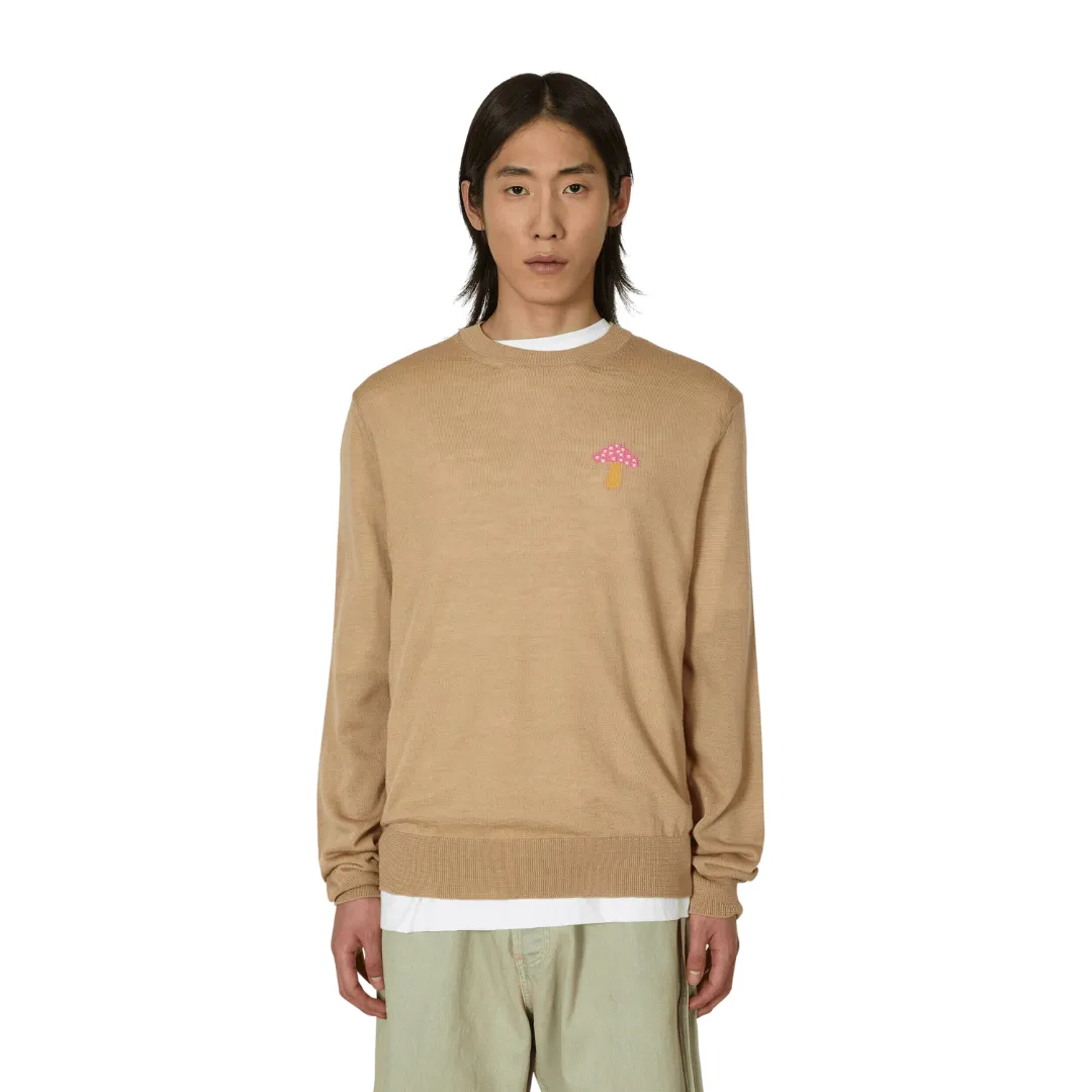 COMME des GARONS Shirt x Brett Westfall Knit Mushroom Sweater - Beige