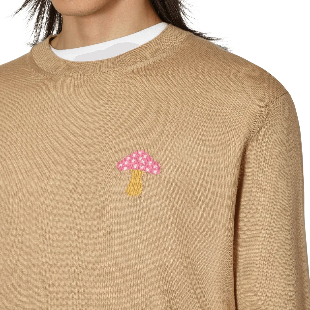 COMME des GARONS Shirt x Brett Westfall Knit Mushroom Sweater - Beige