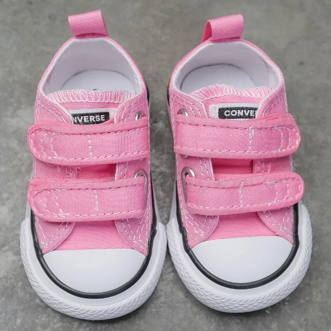 Converse Little Kids Chuck Taylor All Star Hook And Loop Ox (pink)