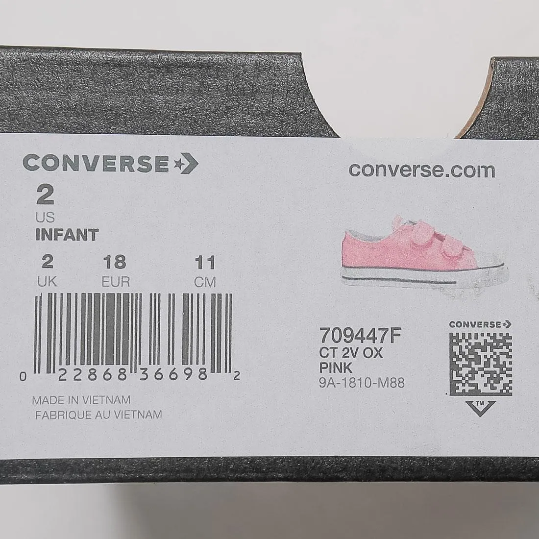 Converse Little Kids Chuck Taylor All Star Hook And Loop Ox (pink)