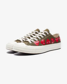 CONVERSE X CDG PLAY MULTI HEART CHUCK TAYLOR ALL STAR '70 LOW