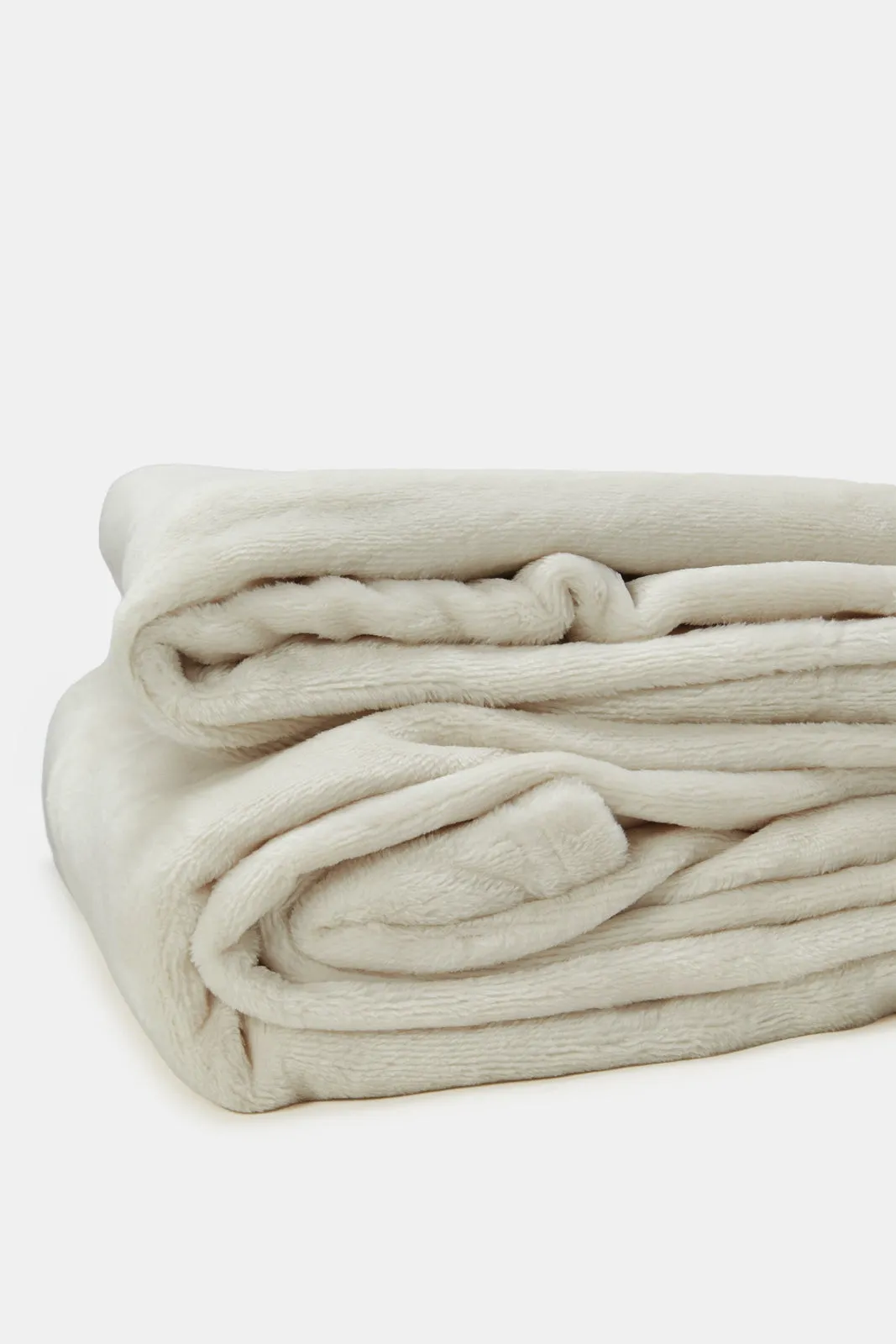 Cream Ultra Soft Blanket- (Double Size)