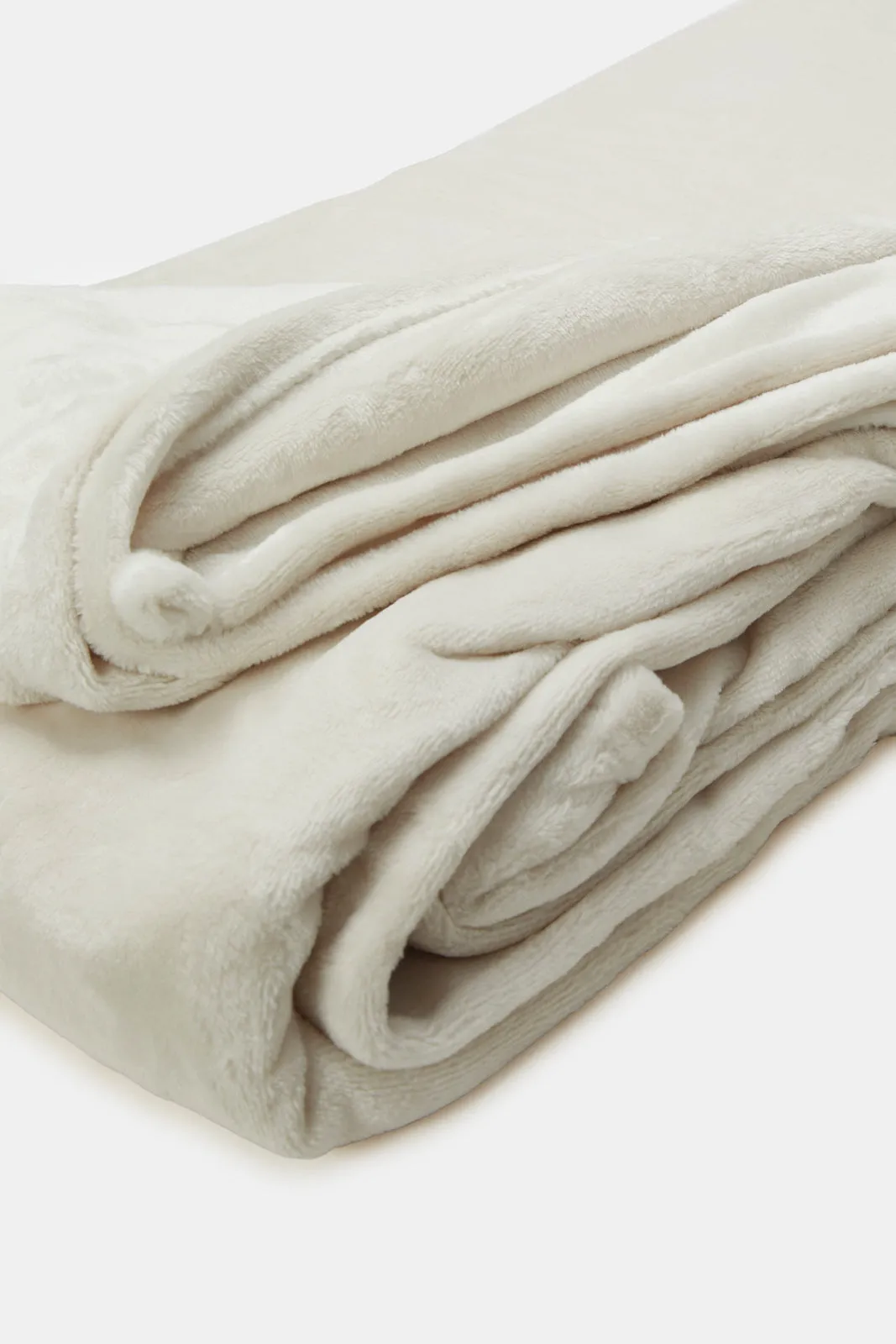 Cream Ultra Soft Blanket- (Double Size)