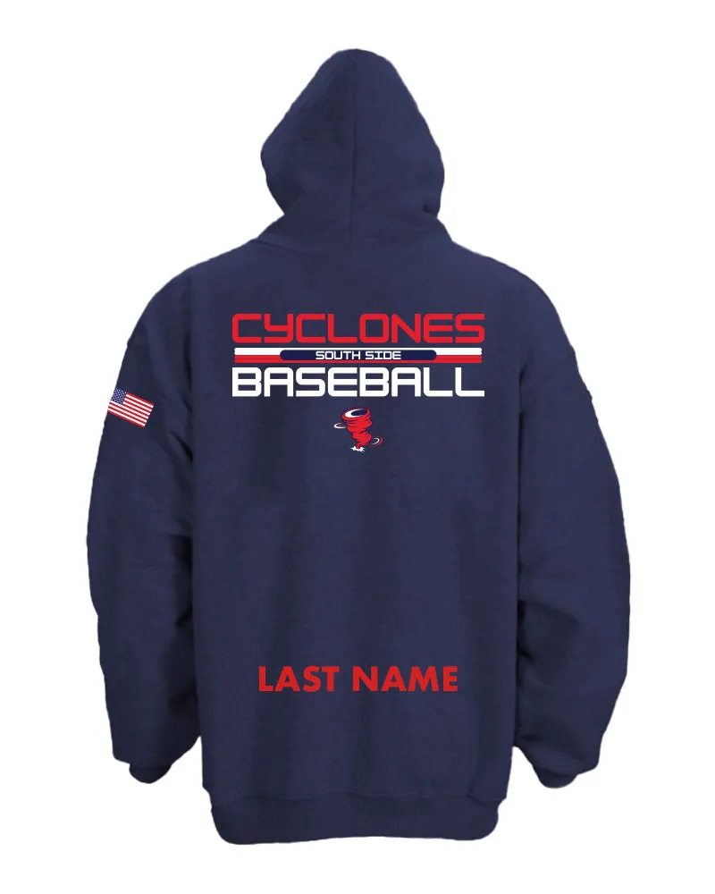 Cyclones Baseball Pop-up Hoodie