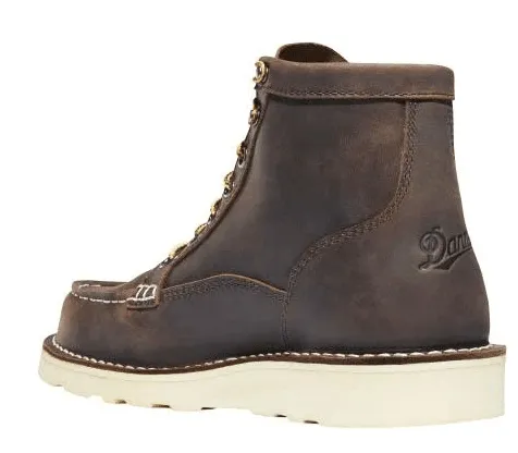 Danner Women's Bull Run 6 Brown Moc Toe Wedge Sole Work Boot 15576