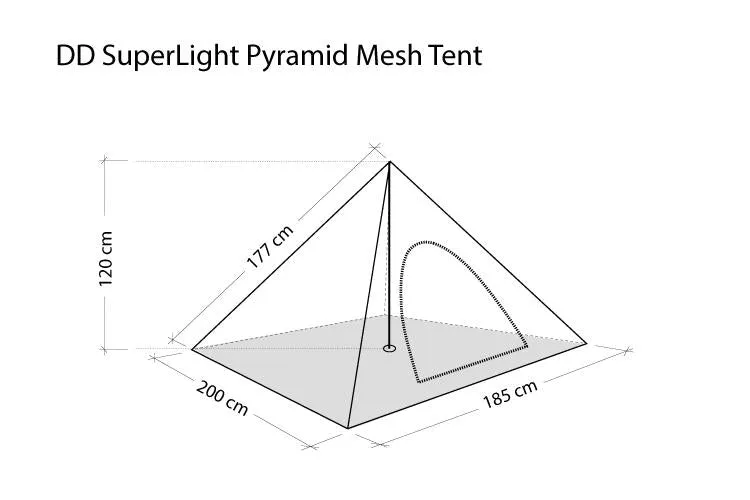 DD Hammocks Superlight Pyramid Mesh Tent