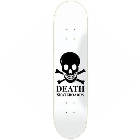 Death Skateboards OG Skull White Skateboard Deck 8.75