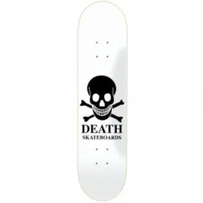 Death Skateboards OG Skull White Skateboard Deck 8.75