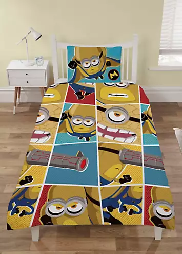 Despicable Me 4 Comic Strip Single Duvet Cover Set | Kaleidoscope