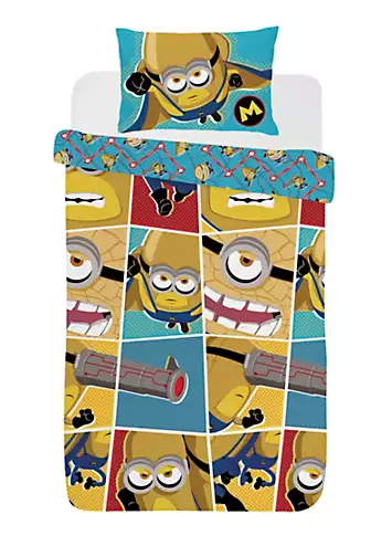 Despicable Me 4 Comic Strip Single Duvet Cover Set | Kaleidoscope